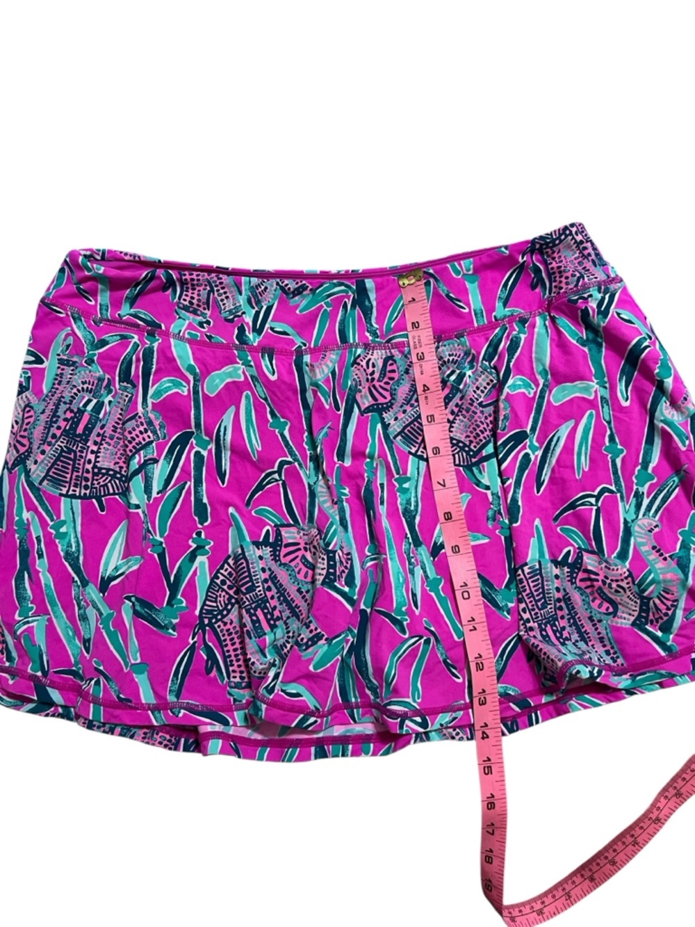 Lilly Pulitzer UPF 50+ Luxletic Aila Skort in elephant and bamboo print - Picture 9 of 9